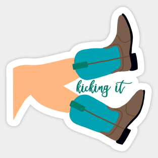 Kicking It Sticker